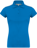 Polo mujer manga corta ribete hombro