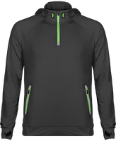 Sudadera con Capucha Deporte Cremallera 1/4