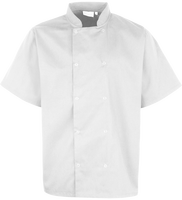 Túnica Chef Manga Corta con Botones a Presión