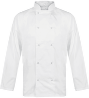 Chaqueta de cocina botones a presión manga larga