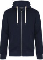 Sudadera Vintage con Cremallera y Capucha Hombre