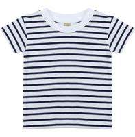 Camiseta Bebé Manga Corta a Rayas
