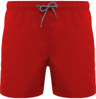 Shorts de baño con cordón a rayas