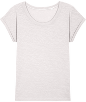 Camiseta slub manga enrollada para ella Stella Rounder Slub