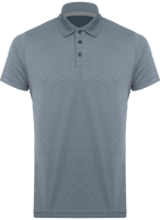 Polo jaspeado de manga corta para adultos