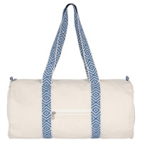 Sac Polochon recyclé avec ruban à motifs ethniques