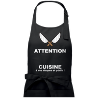 Tablier personnalisable attention cuisine