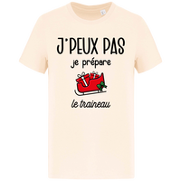 T-shirt Je peux pas je prépare le traineau classique