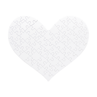 Puzzle de cartón Corazón A4 - 63 piezas