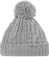 Bonnet en Maille tricot à pompon