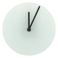 Horloge murale en verre lisse Ø 18 cm