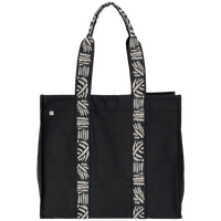 Sac shopping à soufflet recyclé à motifs ethniques