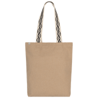 Sac shopping recyclé fond plat avec motifs vague