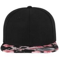 Casquette SnapBack visière à motif Floral