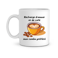 Mug Recharge d amour et de café